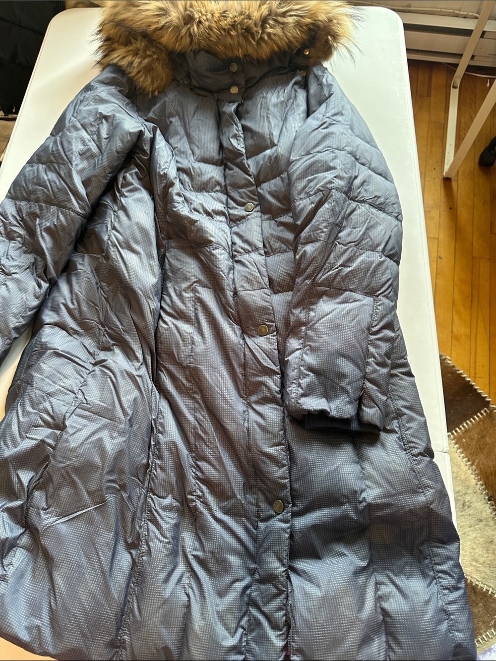 Long Quilted Puffer Coat
